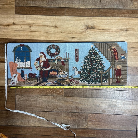 Santa Claus Christmas Tapestry or Small Table Runner - Picture 3 of 3